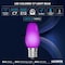 Luxrite C7 LED Purple Light Bulbs for String Lights 0.5W Enclosed Fixture Rated E12 Candelabra Base, 25PK LR21751-25PK - alternate 4